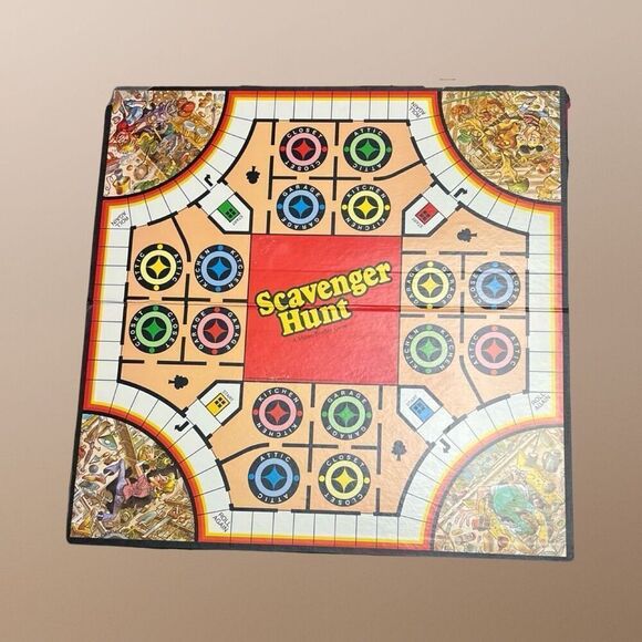 Vintage 1993 Vintage Scavenger Hunt Board Game Milton Bradley Complete - Picture 1 of 8